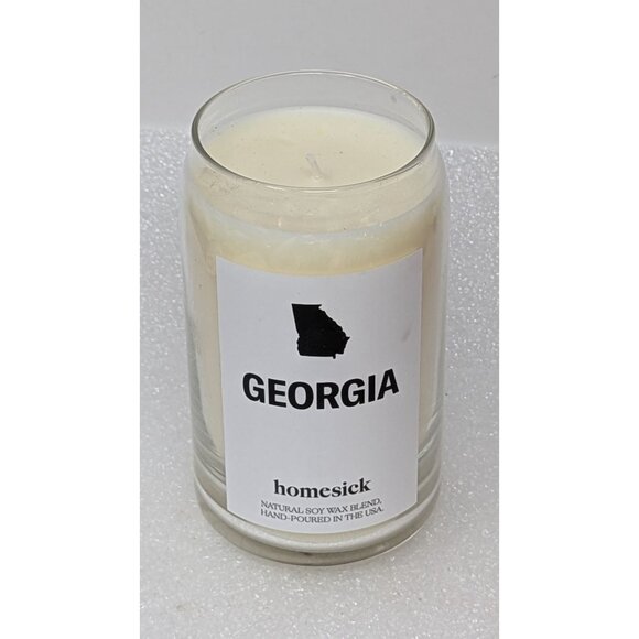 Homesick Georgia Candle Natural Soy Wax Blend Scents of Peach Water Lilies - Picture 1 of 1